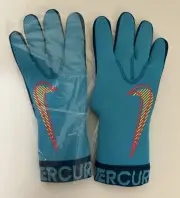 Nike GK Mercurial Touch Elite Goalkeeper Gloves Mens Sz 11 Blue DC1980-447 NEW!!