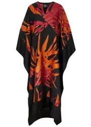 Taller Marmo Palm Springs Floral Cloqué Gown - Orange - One Size One Size