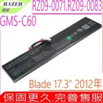 RAZER 雷蛇 GMS-C60 電池 BLADE RZ09-0083 RZ09-0071 BLADE 17 2012 R2 17.3寸 961TA002F