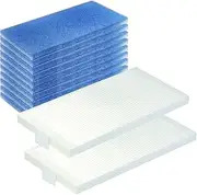Pack of 12 Filter Air Filter for Stiebel Eltron LWZ 5 S Smart and THZ 304/404/504/5.5/TCO 2.5 Ventilation Units, 372 x 184 mm and 372 x 184 x 22 mm Dust Filter G4 F7 Fan Replacement Filter (10 + 2)