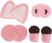 IWOWHERO 1Set DIY Plush Pig Doll Accessories Includes Ears Nose Blush Legs Craft Supplies for Stuffed for Creative Play and Family Bonding