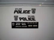 Upland PA Police Vehicle Decals 1:64 two for one money