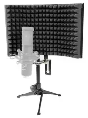 Rockville RockShield 1 Studio Microphone Isolation Shield w/Sound Dampening F...