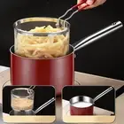 Deep Frying Pot Frying Pan Soup Pot with Frying Basket Saucepan Multipurpose
