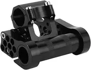 ANKROYU CNC Aluminium Alloy Bike Double Stem Adjustable Bicycle Handlebar Stem for Road Bike Folding Bike High Strength Lightweight Cycling Accessory 25.4mm Clamp Size