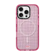 iPhone 16 Pro Impact Case MagSafe Compatible Wavy Grid by Poketo