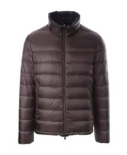 Herno Reversible Zip-Up Quilted Padded Jacket IT48 Black
