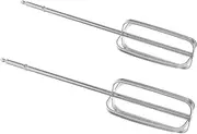 GOOHOCHY 2 Pcs Stainless Mixer Beater Attachments High Performance Electric Egg Whisk Replacement Parts for Efficient Mixing and Dough Preparation