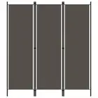 3 Panel Room Divider Anthracite 150x180 cm Partition Screen Privacy Divider