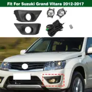 Front Bumper Fog Light Cover Wire Switch Kit For Suzuki Grand Vitara 2012-2017 (for: Suzuki)
