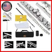 Lightweight Nickel Silver C Flute - Professional Quality with Case & Tuning Rod
