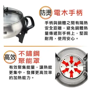 【大家源】4.5L 304不鏽鋼養生桑拿鍋 TCY-3735(贈TCY-3735A蒸籠、撈網組) (7.4折)