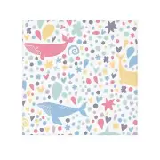 Whimsical Whale Face Towel, Fun Beach Gift, Kids Bath Accessory, Cute Home