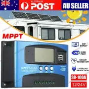 MPPT 30A 50A 60A 100A Solar Panel Regulator Battery Charge Controller 12V/24V AU
