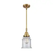 Innovations Canton 1 Light 6.5" Mini Pendant, BB/Seeded - 447-1S-BB-G184