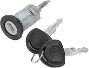 LUMIXE Ignition Lock Cylinder W/Keys No.0913694 -, for Opel, Combo 1993-2003 Metal Silver Tone - Door Lock Cylinder 1 Pc Ignition Lock Set
