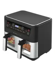 [Kitchen Couture] Dual View Family Sized 5-in-1 Air Fryer in Stainless Steel