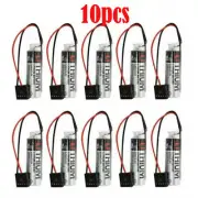 10PCS 2Ah ER6VC3N ER6V/3.6V+JAE5PIN The PLC Plug Battery CNC For Yaskawa TOSHIBA