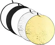 BELLIFFY 5-in-1 60cm Photography Reflector Set Stands Translucent Camera Reflecting Plate for Portrait/Macro