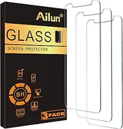 Ailun for Apple iPhone 11 Pro/iPhone Xs/iPhone X Screen Protector,3 Pack, 5.8 Inch Display, Tempered Glass 2.5D Edge Work Most Case [NOT for iPhone 11 6.1 inch]