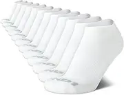[AND1] Men's Socks - Athletic Cushion Low Cut Socks (12 Pack), White, 6-12.5