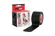 RockTape 5cmx5M Standard Pre-Cut Roll Sports Injuries Hypoallergenic Tape Black