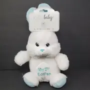 Kelly Toys 13" Plush Stuffed Animal Bunny Rabbit My First Easter Blue White Boy
