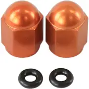 Ballards Orange Billet Valve Caps
