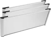 DIY Office Door Nameplate Holders 3 Pack Aluminum Signage for Office Hospital School Blank Nameplate Refined Design