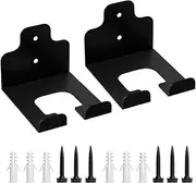 Garden Wall Mounted Power Tool Hanger Trimmer Rack Stand 2Pcs For Efficient Garage Organization Equipment Shovels Rakes