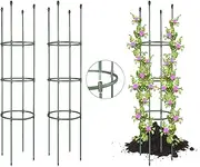 1 Packages Plant Rack, Tomato cage, Tomato Rack up to 54.5 inches Adjustable Height for Growing Tomato Plants, Potted Green, Climbing Vegetable Plants (1)