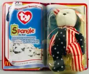 TY Beanie Baby Rare Spangle The Bear McDonalds 1999 NEW IN BOX Errors