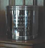 "For Special DAD", Silver Plate Can / Bottle Cooler / Insulator, Gift Boxed, New