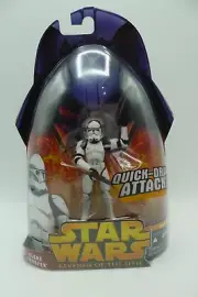STAR WARS REVENGE OF THE SITH - #6 CLONE TROOPER (QUICK DRAW ATTACK) FIGURE