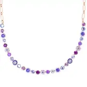 Mariana Petite Rosette Necklace in Wildberry