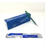 Safety Scalpel Sterile # 11 Plastic Handle by P&P Medical Surgical Box of 250
