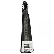 Karrera 29in 6-String Lap Steel Hawaiian Guitar - Black