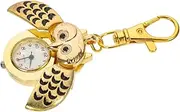 [CATIEBYE] Owl Pocket Watch Decorative Pocket Watch Pocket Watch Vintage Pocket Watch with Chain Owl Key Chain Cartoon Pocket Watch Owl Shape Key Chain Vintage Watch Alloy Golden