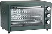 20L Mini Countertop Electric Oven Toaster Oven Household Multi-Function Electric Oven Baking Bread Machine 35~250°C Temperature Control 60 Minute Timer Kitchen