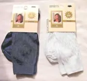 Vintage Rare Collectible Jaclyn Smith 2 Pr Rayon Textured Silky Socks Sz 9-11