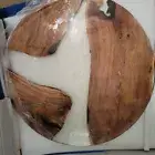 Round Table Top, White Epoxy Table Round, Coffee & End Table, Resin Table Tops
