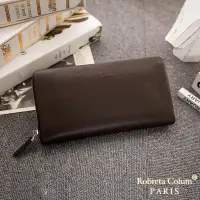 在飛比找博客來優惠-Roberta Colum - 經典品味鹿紋牛皮單拉鍊手拿包