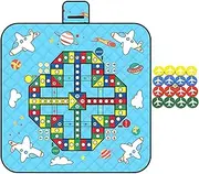 Outdoor Play Mat | Waterproof Blanket Outdoor | Foldable Multifunctional Chess Carpet Mat with Chess Pieces for Family Party Board Game for Beach Camping