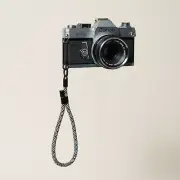 Camera Wrist Strap WHITE/BLACK Y-Pattern Adjustable – Quick Release Mount