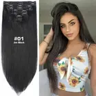 Luxury THICK Double Weft Clip In 100% Real Remy Human Hair Extensions Full Head