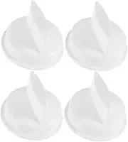 AUTSUPPL 4pcs Universal Stove Control Knobs White Replacement Knobs for Microwave Oven Timer Knob Set for Electric Stove