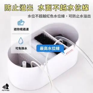 【Petvibe寵趣生活】USB充電桌面迷你懶人魚缸贈換水馬達(辦公室魚缸/小魚缸/迷你水族箱/孔雀魚/蝦蟹)