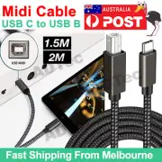 Extra Long USB-C Type C to USB-B Type B Printer Scanner Cable USB 2.0 High Speed