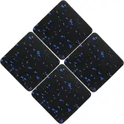 ibasenice 4pcs Non-Slip Elliptical Machine Mat Thickened Anti-Vibration Pads for Fitness Equipment Noise Reduction Floor Protector Durable Shock Absorbing Exercise Mats for Treadmills and