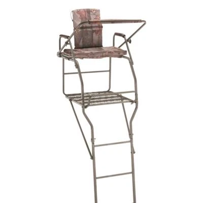 Oversized Outdoor Tree Ladder Stand Jumbo Big Safety Rail Deer Bow Hunting